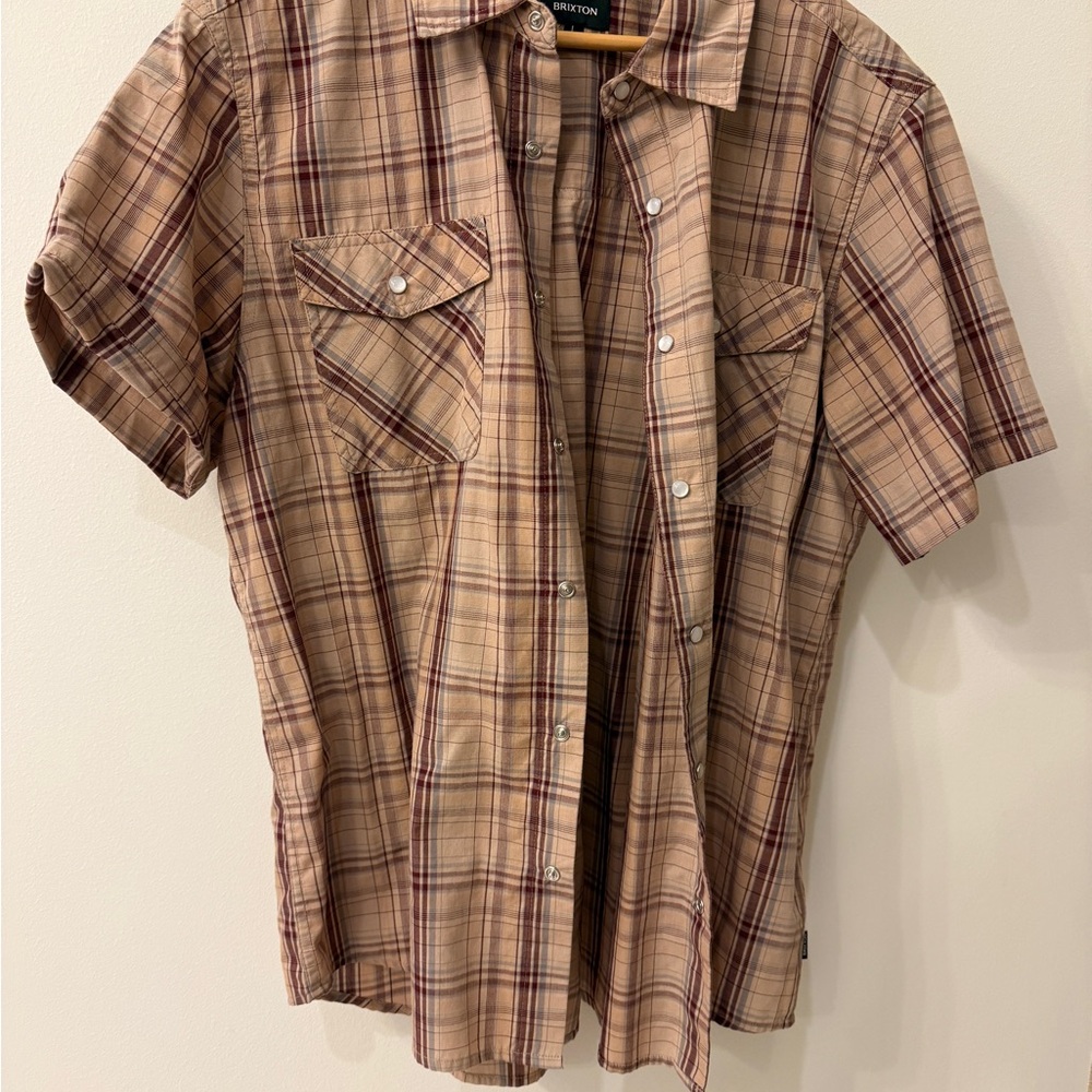 Men's Brixton Plaid Short Sleeve Shirt